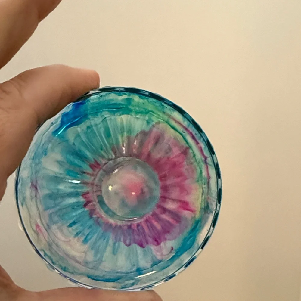 Unique Resin A Colorful Art Jar - Picture 3 of 14